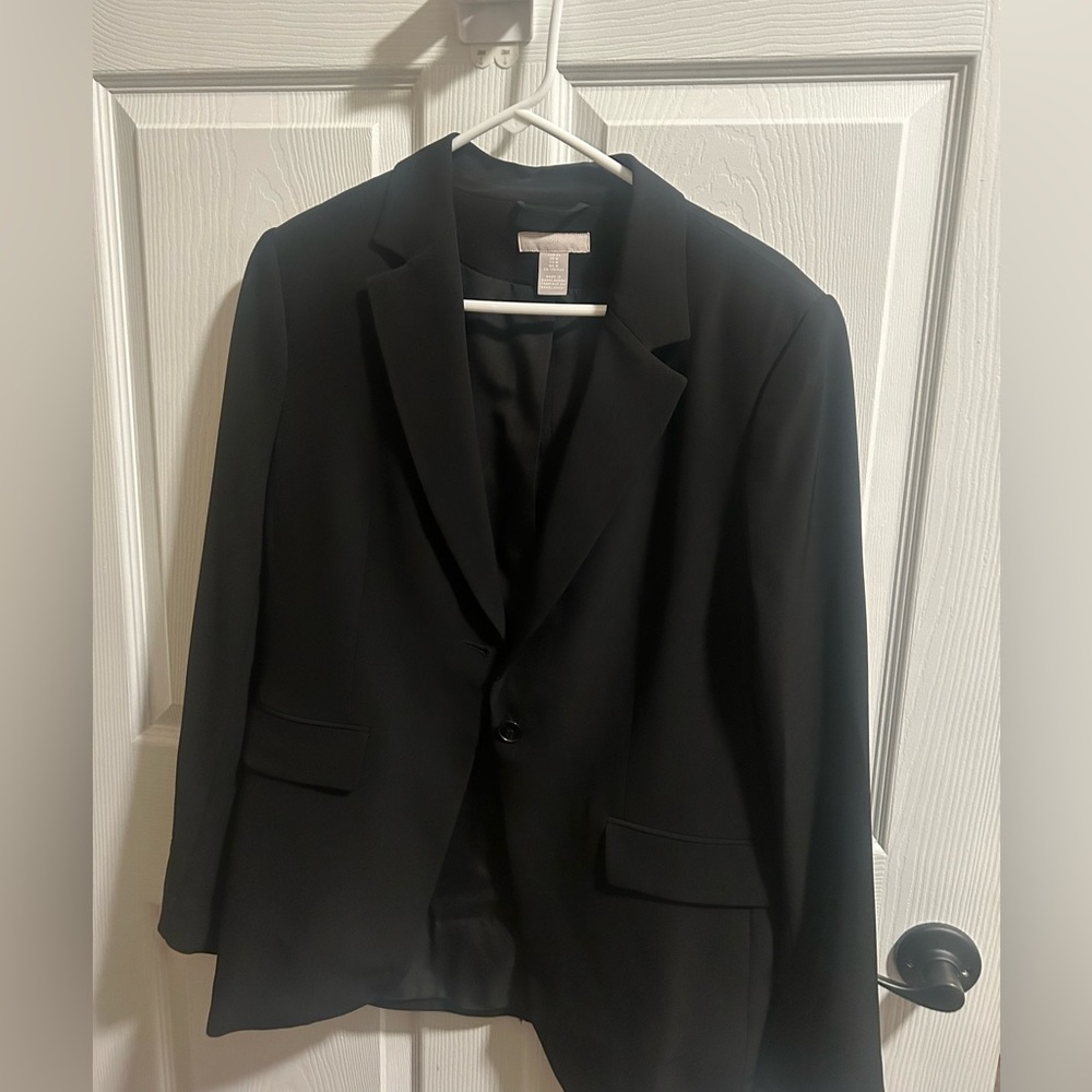 H&M, Black Blazer, Size Medium